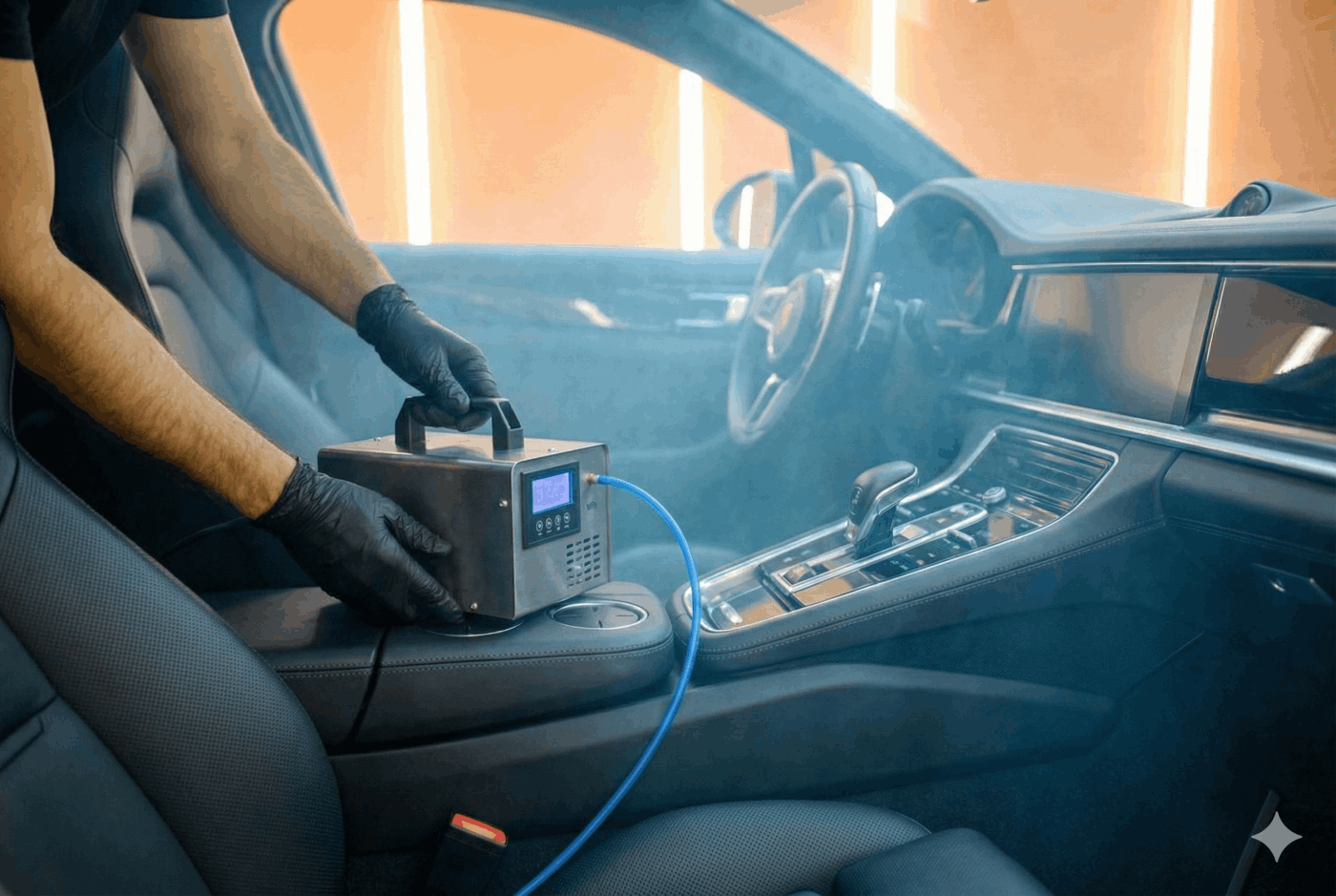 čištění interiéru ozónem